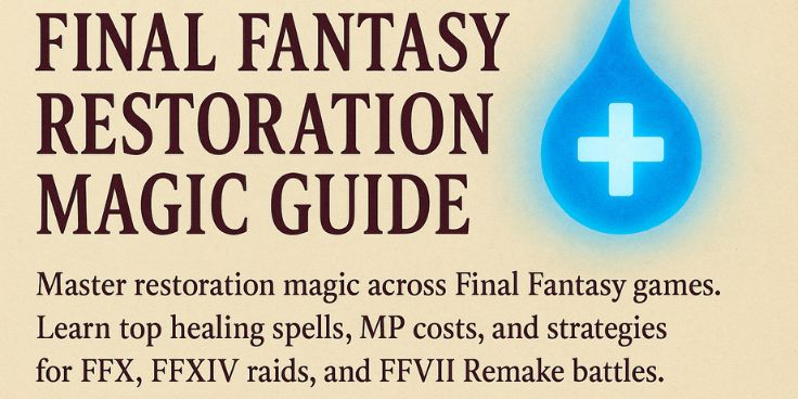 Final Fantasy Restoration Magic Guide (FFX FFXIV & FFVII Remake)