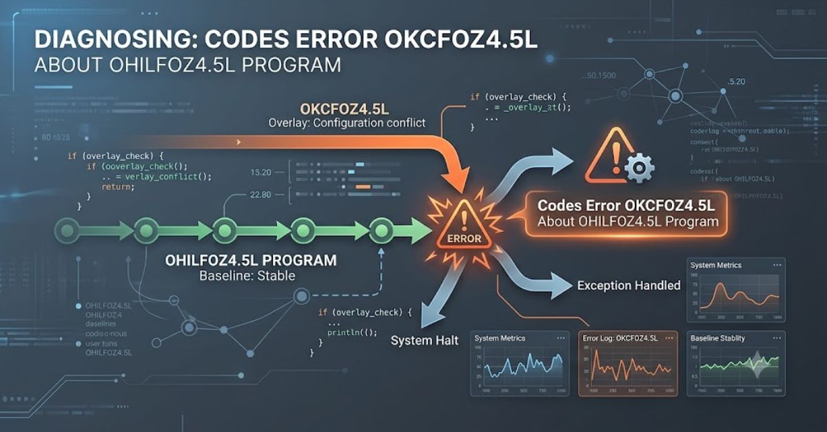 Codes Error OKCFOZ4.5L About OHILFOZ4.5L Program